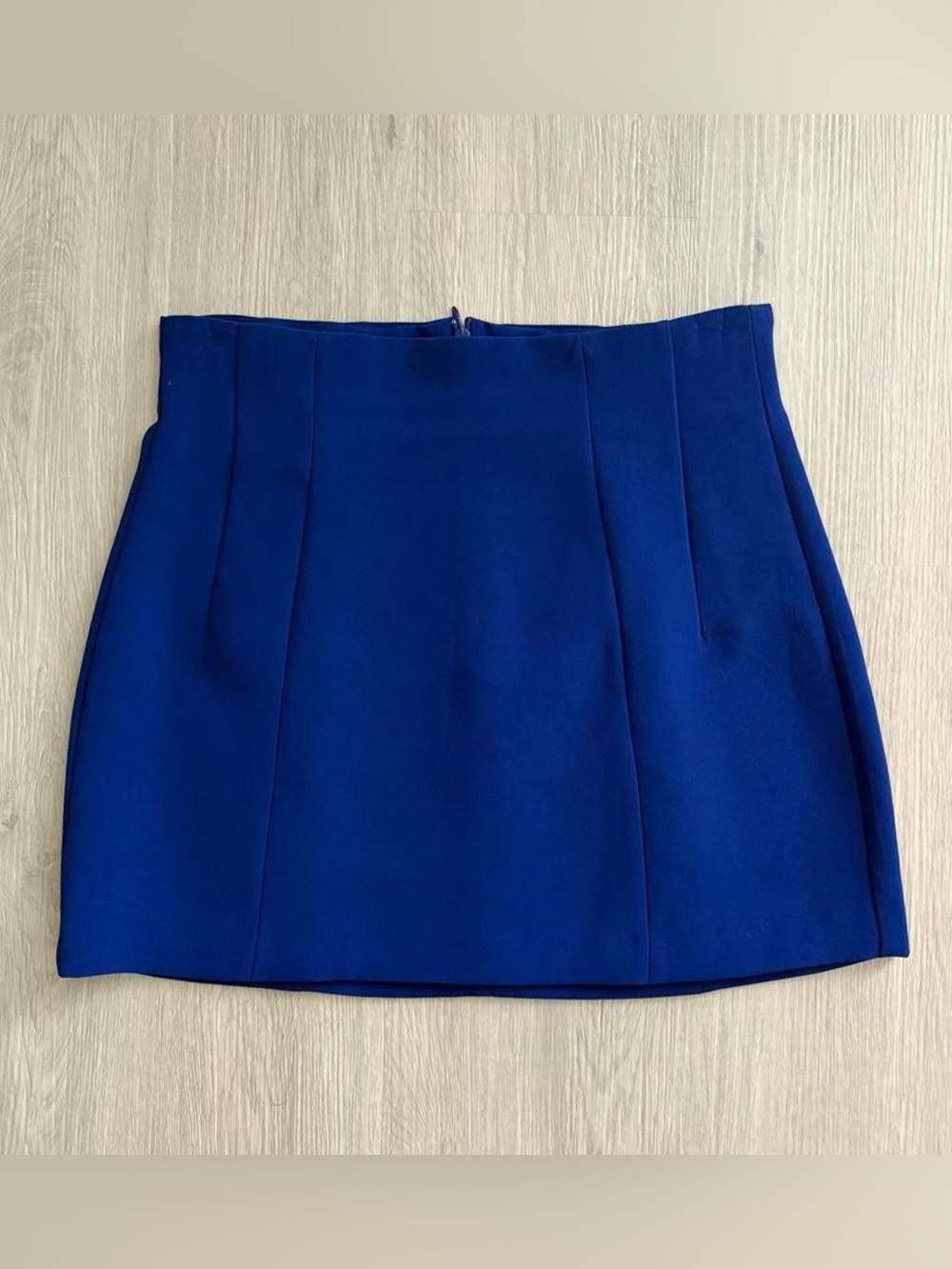 Zara Royal Blue Mini Skirt - Structured A-Line